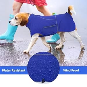 Migohi dog waterproof jacketmedium dog coatwarm dog jacketmedium dog jacket for hiking campingjacket for dogdog coats for schnauzerjack russell terrierdog jackets for medium boys girlsmblue  urban country home decor