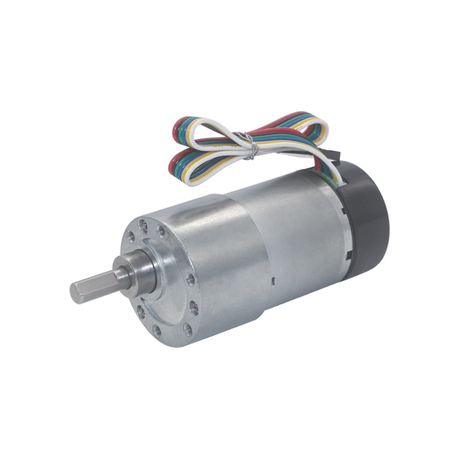 FCARUMIQP DC Motor 12V 24VD C 7-1600RPM 37mm Gearbox High Torque Eccentric Shaft Gear with Hall Encoder Geared Motors with Protective Cap : 500RPM(24V 60RPM)
