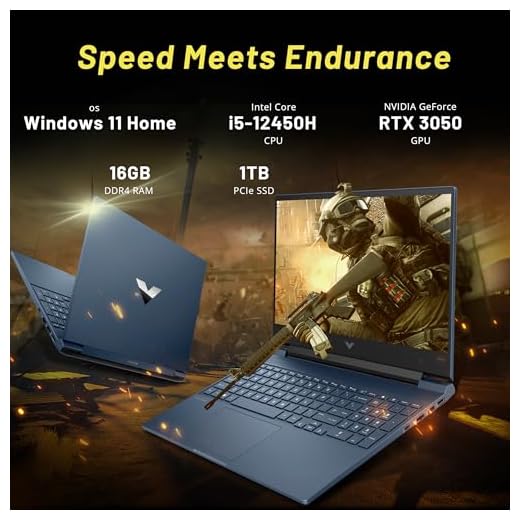 HP Victus 15.6" FHD 144Hz Gaming Laptop, Intel i5-12450H, 16GB RAM, 1TB PCIe SSD, NVIDIA GeForce RTX 3050, Backlit Keyboard, FHD Camera, Wi-Fi 6, Windows 11, Blue, 256GB Docking Station Set