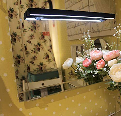 Lampe de miroir de bain LED éclairage mural maquillage ventouse 37cm