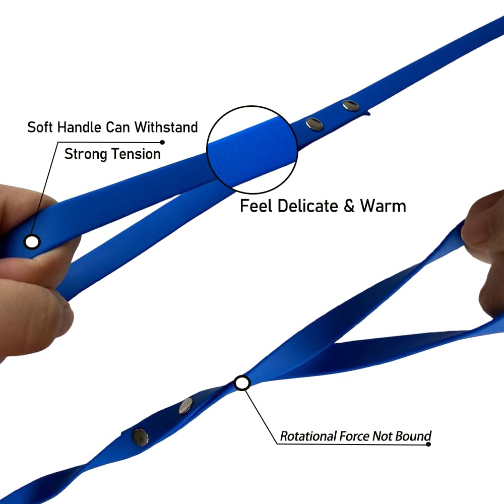 BJEBWAL Waterproof Training Lead 10FT Training Lead, Hiking, Camping, Durable Working Dog Lead With Long Recoil Leash (Blue) - Image 4