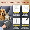 MyPera Pet Hair Remover Gloves for Cats & Dogs, Electrostatic Pet Hair Removal Gloves Brush for Pets Hair, Upgraded Animal Fur Removal Tool, Reusable Cats & Dogs Grooming Gloves for Hair Removal (1) #2