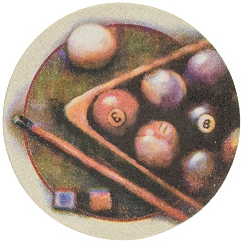 Thirstystone Stoneware Nostalgic Billiards Coaster, Multicolor