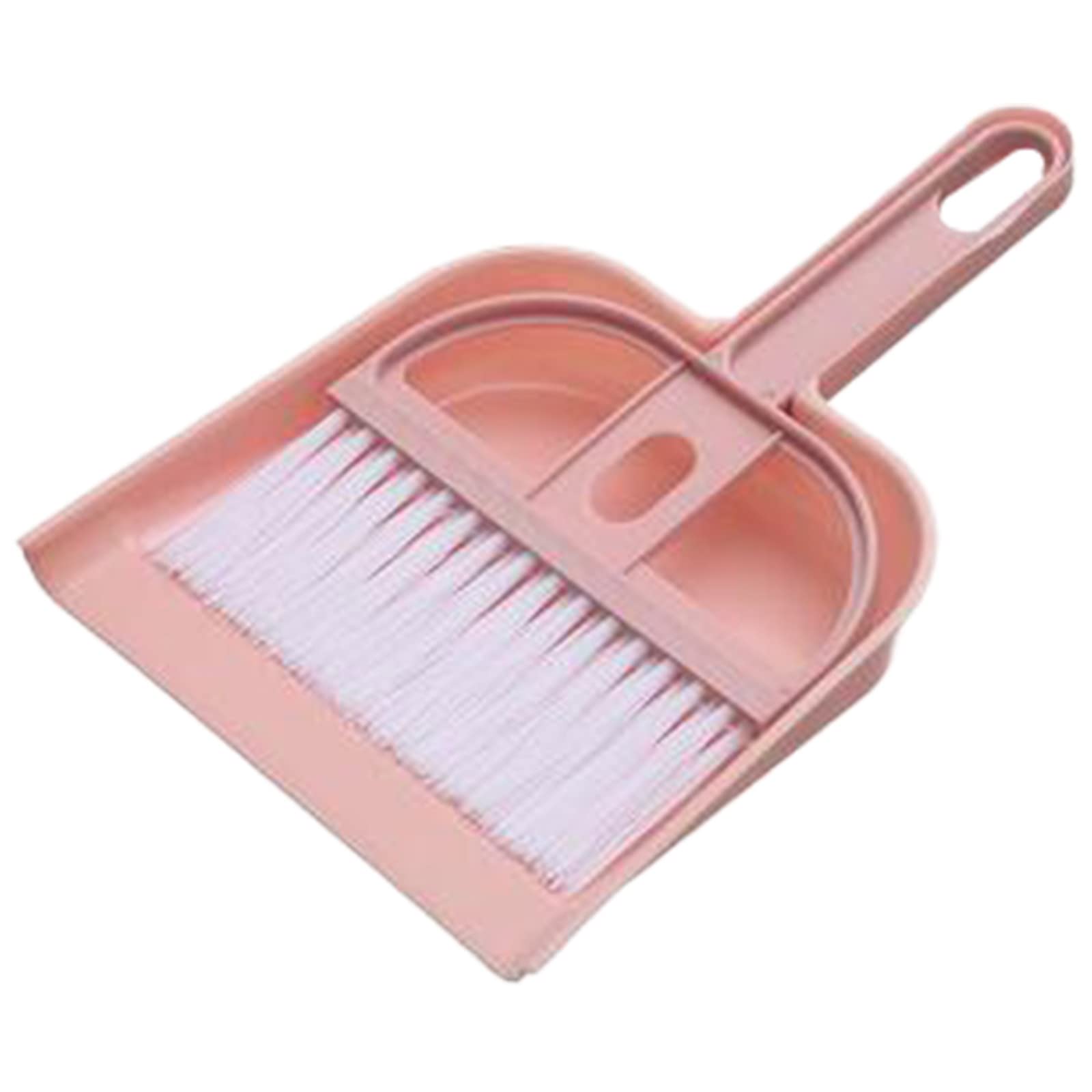 Guinea Pig Brush, Mini Sweeping Set for Small Animal Cages, Space-Saving Cleaning Accessories with Dust Scoop and Brush, Suitable for Hamsters, Guinea Pigs, Chinchillas with Hanging Hole (#B-02)