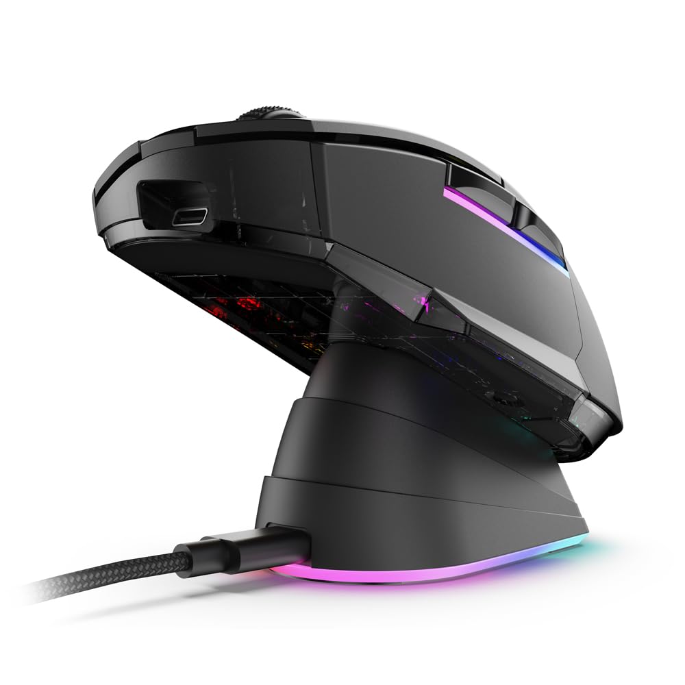 Sharkoon Skiller SGM50W Black Wireless Optical Gaming Maus RGB PBT Button