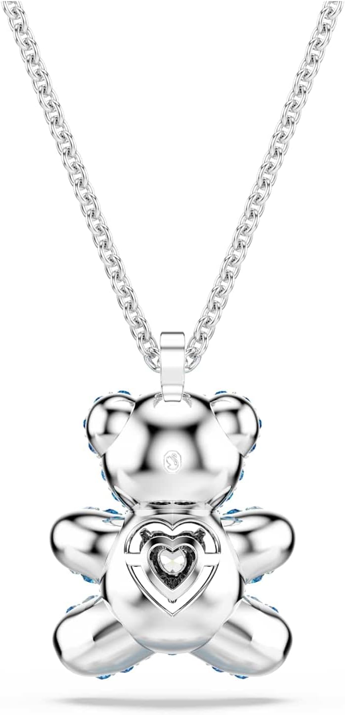 Swarovski Teddy pendant, Bear, Blue, Rhodium finish - Image 5