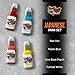 World Famous Japanese Mini Tattoo Ink Pigment Set of 4, Vegan, Professional Supplies, 1oz Bottles, Red Hot, Miami Blue, Bora Bora Peach, Illuminati Yellow