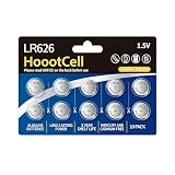 HoootCell SR626SW 377 Watch Battery 376 377a AG4 LR626 Batteries (10)