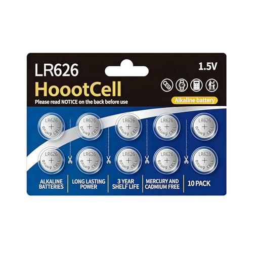 HoootCell SR626SW 377 Watch Battery 376 377a AG4 LR626 Batteries (10)