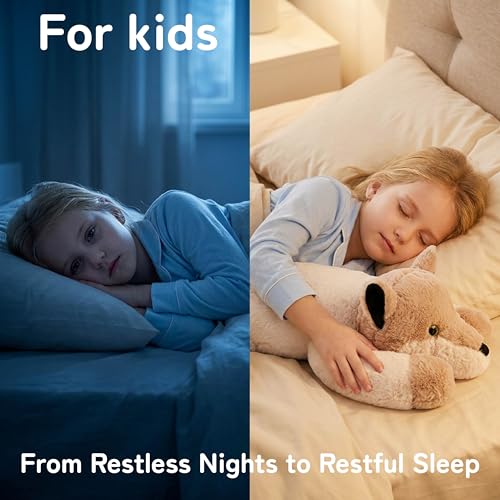 Image of Niuniu Daddy 20 inch | 3.3lb Wolf Weighted Stuffed Animals for Kids & Adults, Weighted Plushies Pillow for Sleeping, Cute Lying Toy Large Huggable Gift for Everyday Comfort