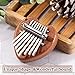 3 Pack Mini Thumb Piano 8 Key Finger Thumb Piano Small Heart Oval Bear Kalimba Mini Hand Musical Instruments Gifts for Kids Adults Beginners Christmas Birthday Party(2.7 Inch)