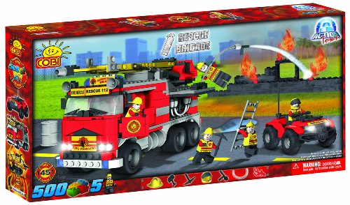 Cobi Action Town Fire Rescure Brigade, 500 Piece Set #TOP6