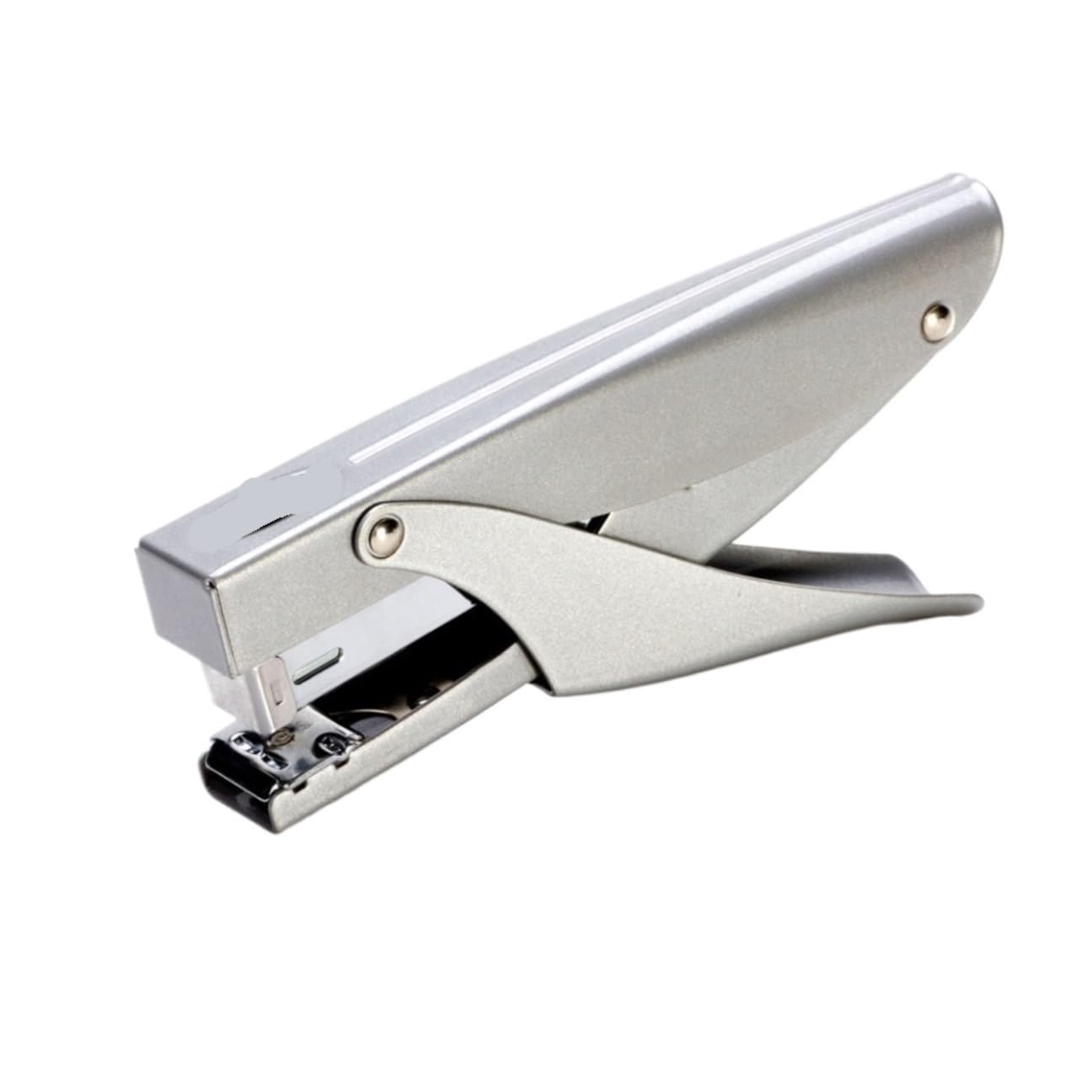 Spillatrice Ufficio Cucitrice Portatile for Snack da Asporto con Pinzatrice for Carichi Pesanti, Cucitrice Manuale Salva-Lavoro Pinzatrice(Blue,Silver)
