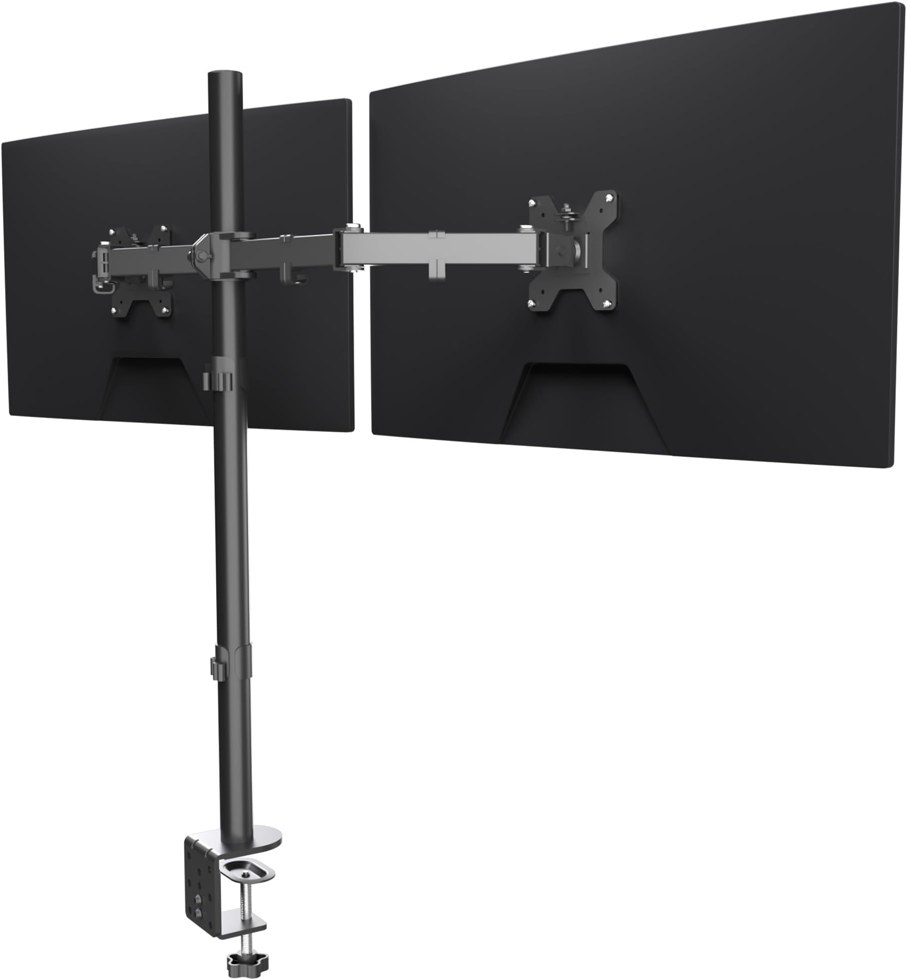 Suptek Suptek Dual LED LCD Monitor Stand up Desk Mount Extra Tall 31.5" Pole Heavy Duty Fully Adjustable Stand for 2 / Two Screens up to 27 inch (MD6842)