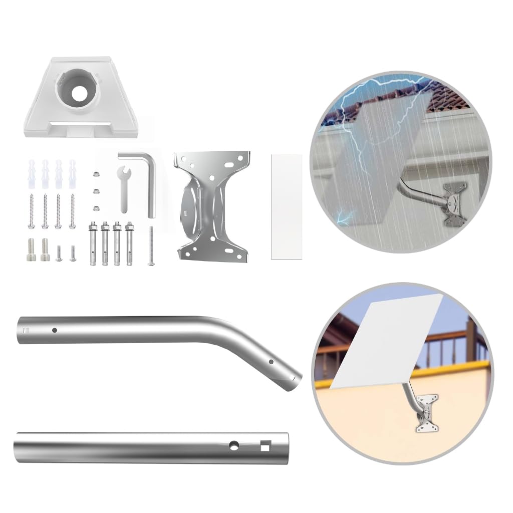 Accessoires de fixation murale pour satellite de toit avec outils d'installation inclus