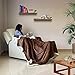 Don Descanso Manta Reversible Microvisón y Tejido Tipo Sherpa Mod. Newconfort, 150x200...