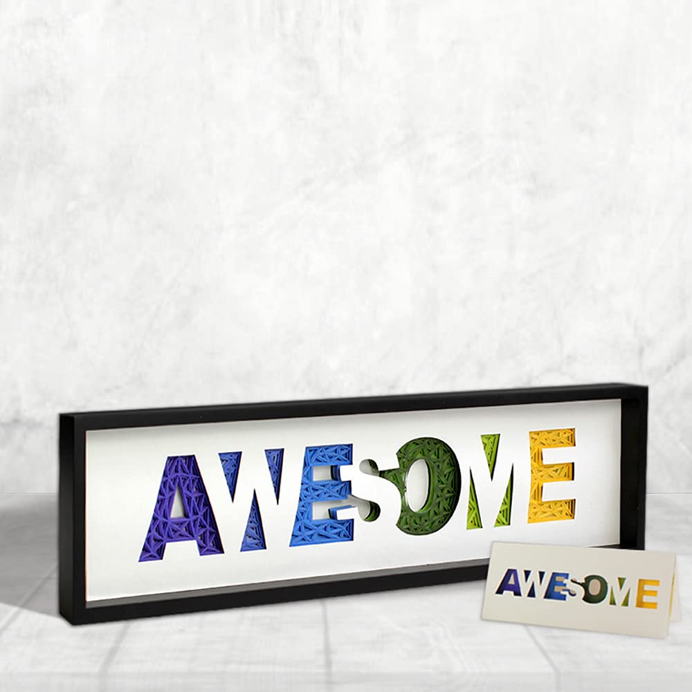POSITIVELY PERFECT Inspirational Motivational Wall Art Home Décor/Office Décor Frames