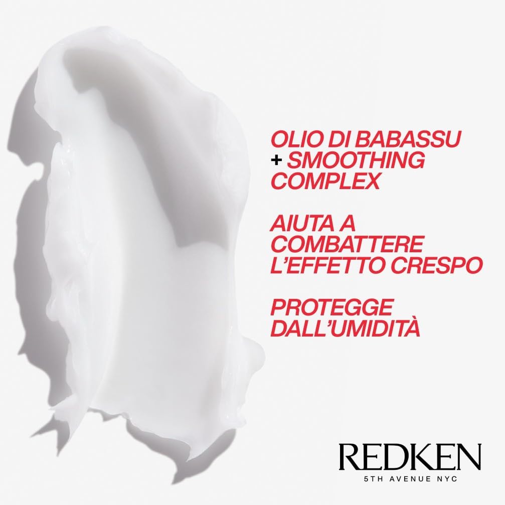 Redken | Balsamo professionale Frizz Dismiss, Azione disciplinante per capelli crespi e ribelli, 300 ml
