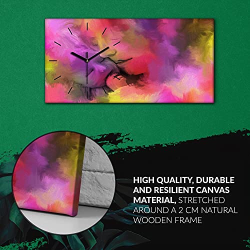 Horloge silencieuse 60x30cm Coloray pour un sommeil paisible sans tic-tac - 6