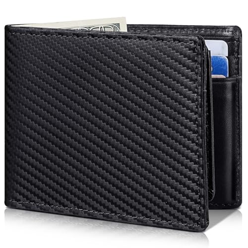 Image of Artpaxy Mens Wallet Bifold Genuine Leather RFID Blocking Wallet for Men with 2 ID Windows 12 Card Holders 2 cash pockets 1 Gift Box
