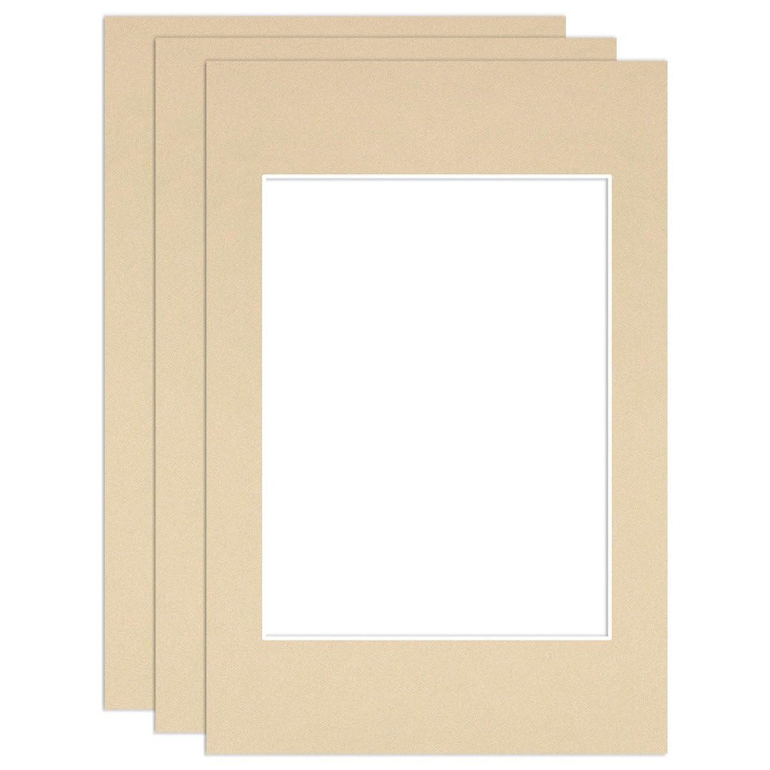 Procut Global 6x4" Ivory Picture Mounts - Fits 4x3" Photo Size