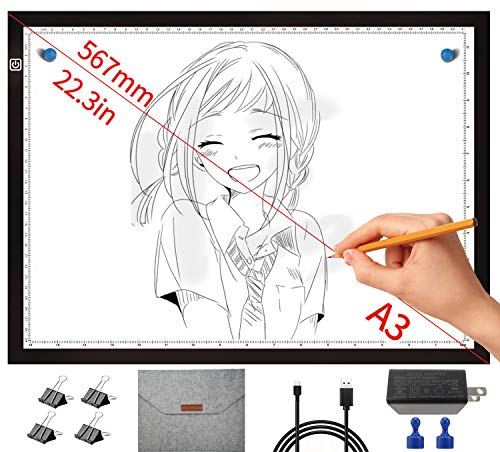 70% Off Discount A3 Light Pad for Diamond Painting, with UL Charger and Protective Storage Bag, Super Bright 7500 Lux LED Light Board, Dimmable Diamond Painting Light Pad, for Tracing, Drawing, Weeding Vinyl cricut Hottest Sales A3 Light Pad for Diamond Painting, with UL Charger and Protective Storage Bag, Super Bright 7500 Lux LED Light Board, Dimmable Diamond Painting Light Pad, for Tracing, Drawing, Weeding Vinyl cricut