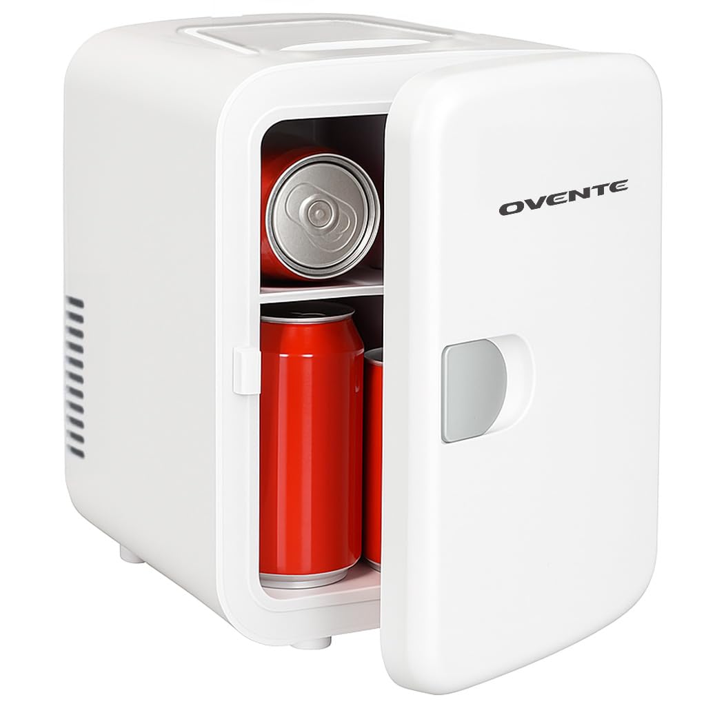 OVENTE RF04W 0.1 cu ft Beverage Cooler White