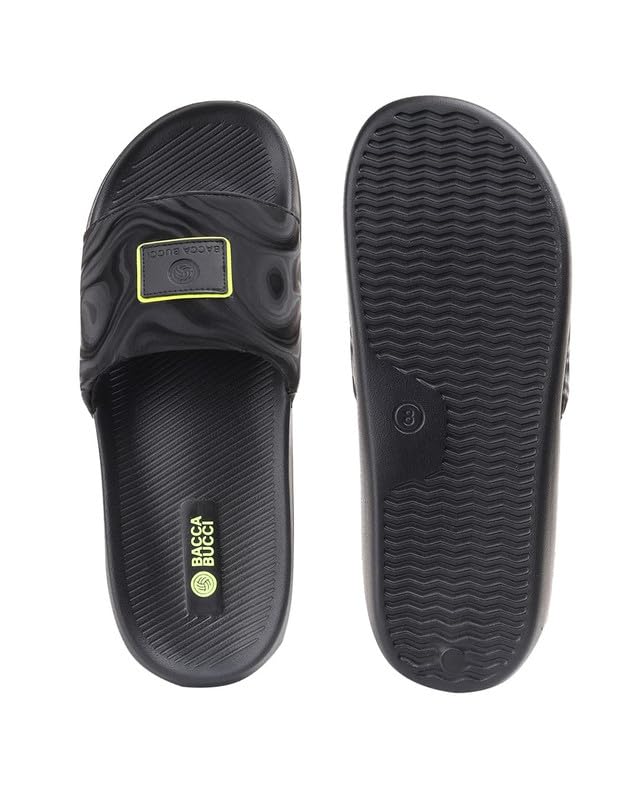 Image of Bacca Bucci Hologlide Men's Comfort Slides | Cushioned EVA Footbed | Anti-Slip Sole | Lightweight Everyday Sliders
