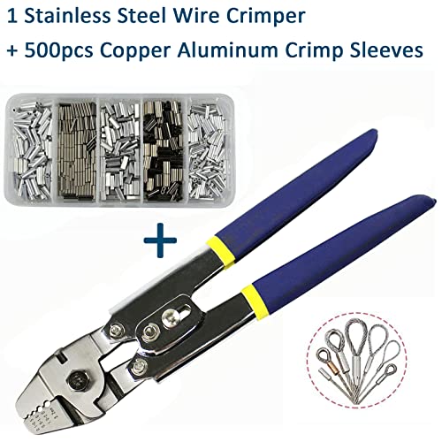 Fishing Crimping Tool Fishing Line Crimping Kit, Stainless Steel