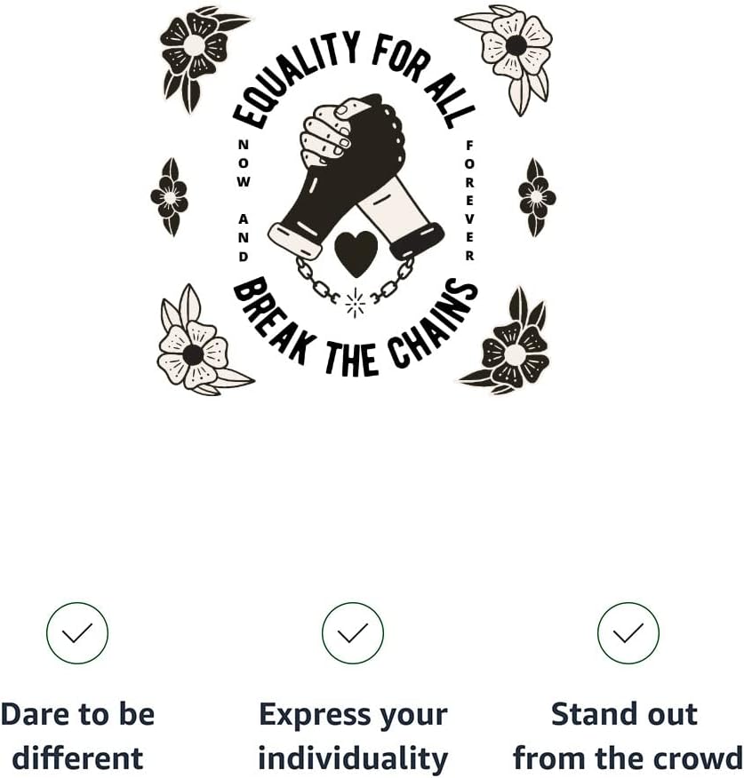 Equality for All Racerback Cropped Tank - Break The Chains Women's Tank - Floral Tank Top