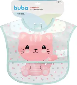 BUBA Babador Com Bolso Gatinho, Colorido