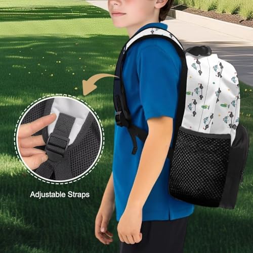 doginthehole Cartoon Police Car Backpack for Kids Lightweight Boys School Backpack 17inch Cartoon Tiger Boys Bookbag Age 6-8 for Elementary School Preschool Kids Knapsack Rucksack4