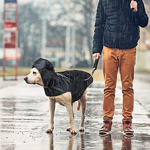 Capa de Chuva Cão- Capa de Chuva Com Capuz Poncho Slicker Ajustável Pet Capa De Chuva para Cães de M