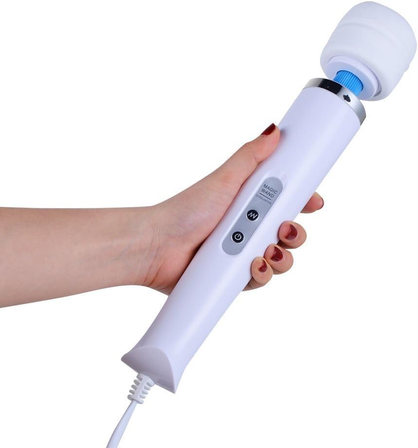 Handheld Wand Massager with 10 Powerful Speeds 8 Vibration Patterns Personal Body Massager for Back Neck Shoulder Sore Cordless Rechargeable
