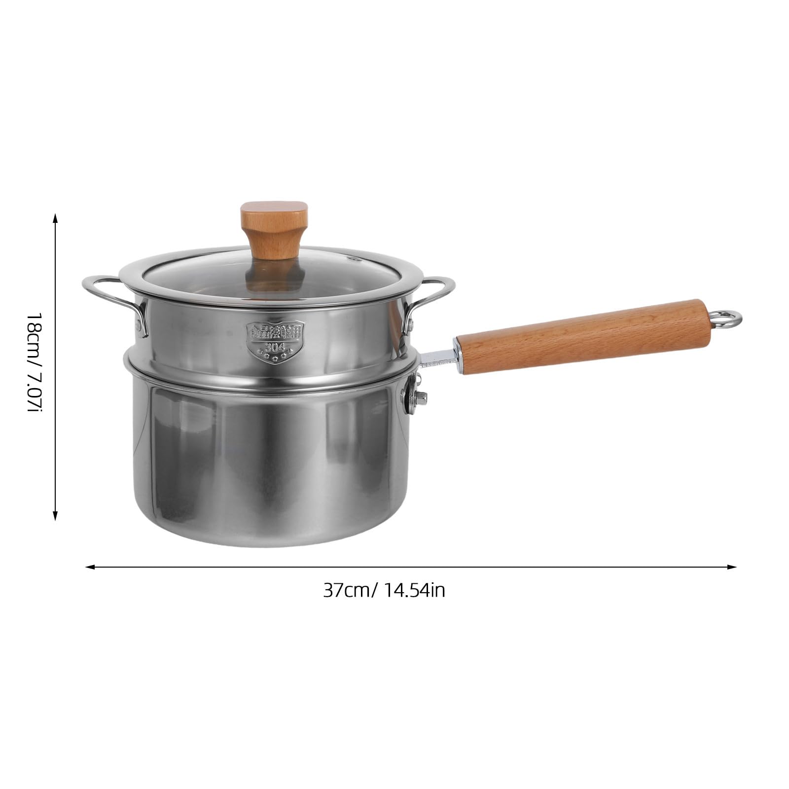 Olla para Calentar Leche de Acero Inoxidable Pequeña para Sopa