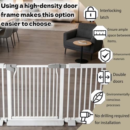 Barrière de sécurité double verrouillage extensible et robuste pour animaux - 8