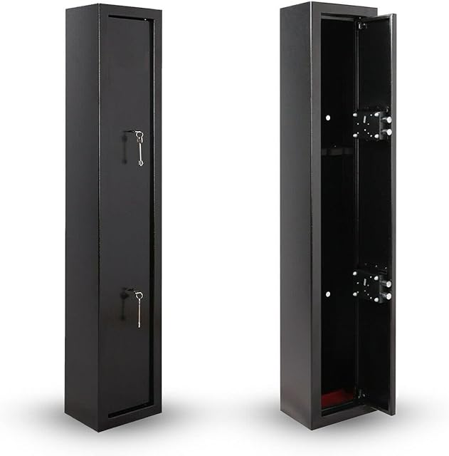 Gun Cabinet Lockable 3 or 6 Gun Safe Rifle Firearm Steel Cabinet Safe BS7558/92 Police Approved (3 Gun Cabinet)