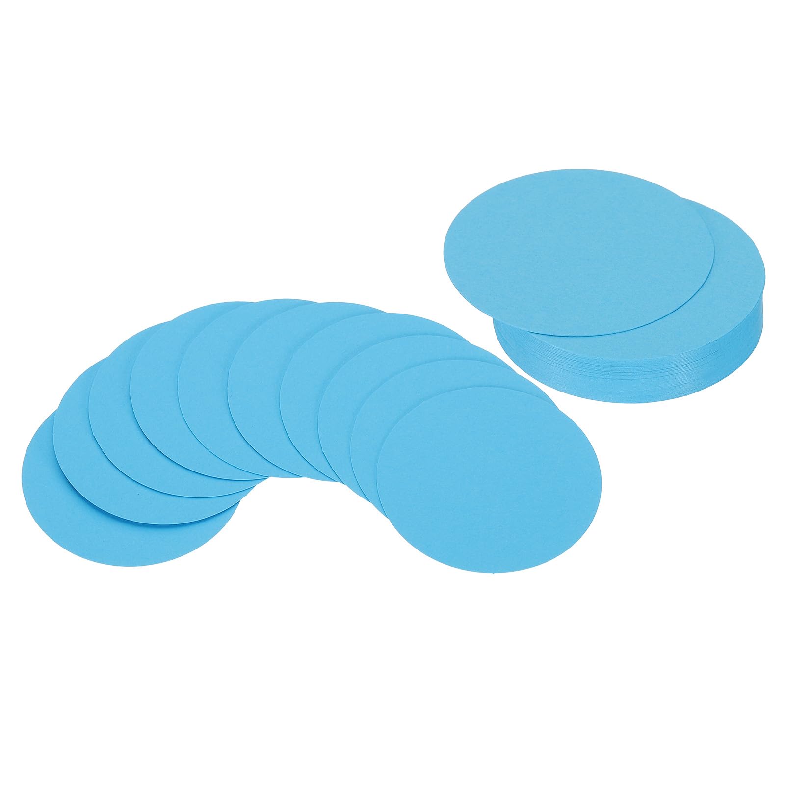 PATIKIL 2inch Circle Card Stock, 36Pcs Round Shape Cutouts Paper Thick Cardstock Coaster for DIY Craft Projects Classroom Bulletin Board Decor, Sky Blue โ image 1