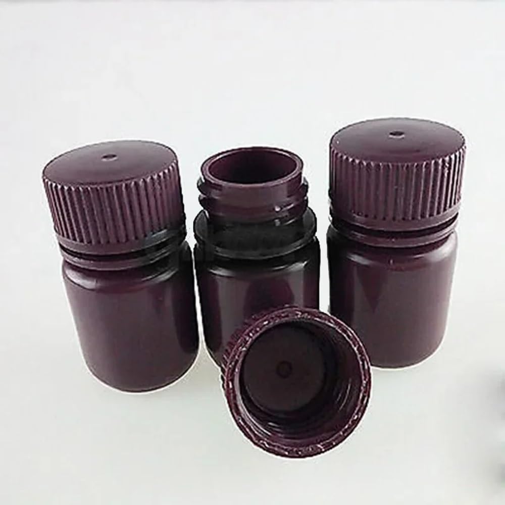 5 teile/los 5 ml 10 ml 15 ml 30 ml 60 ml 125 ml 250 ml 500 ml Braun PP Kunststoff zylindrischen Chemikalienbehälter Reagenzflasche(500ml)