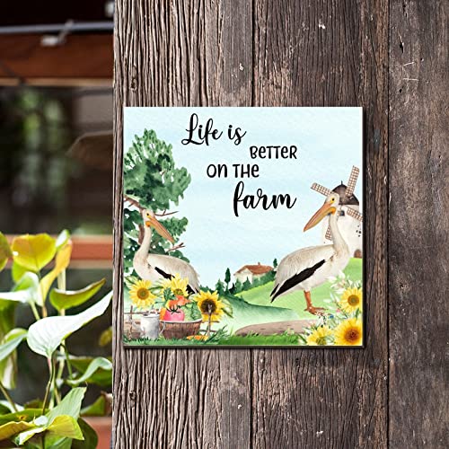 Plaque rétro en bois pélican pour raviver l'esprit de campagne - 6