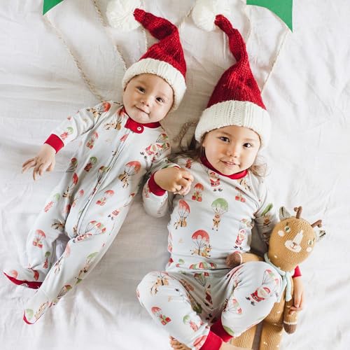Image of Burt's Bees Baby unisex-baby Sleep & Play, Organic One-piece Romper-jumpsuit Pj, Zip Front Footed Pajama