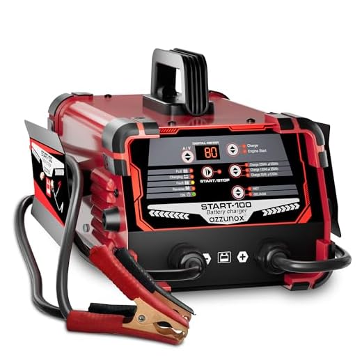 Professional 80-Amp Battery Charger, 12V 24V Automotive Charger