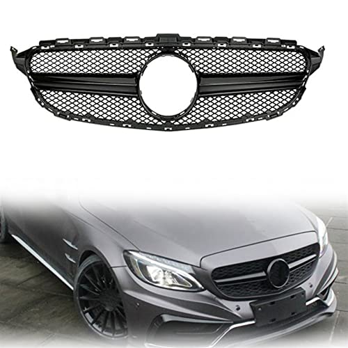 Calandre Avant pour Benz W205 Classe C : Remplacez Votre Grille par le Style Noir C43