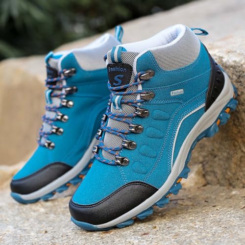 Men's Women's Non-slip Climbing Shoes Outdoor Hiking Travel Lace-up Boots Breathable Comfortable Walking Boots Rubber Outsole Non-slip Boots3