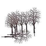 Maßstab: 1:75 Gazechimp 10pcs 1:75 Deko Bäume 12cm für Modelleisenbahnlandschaft