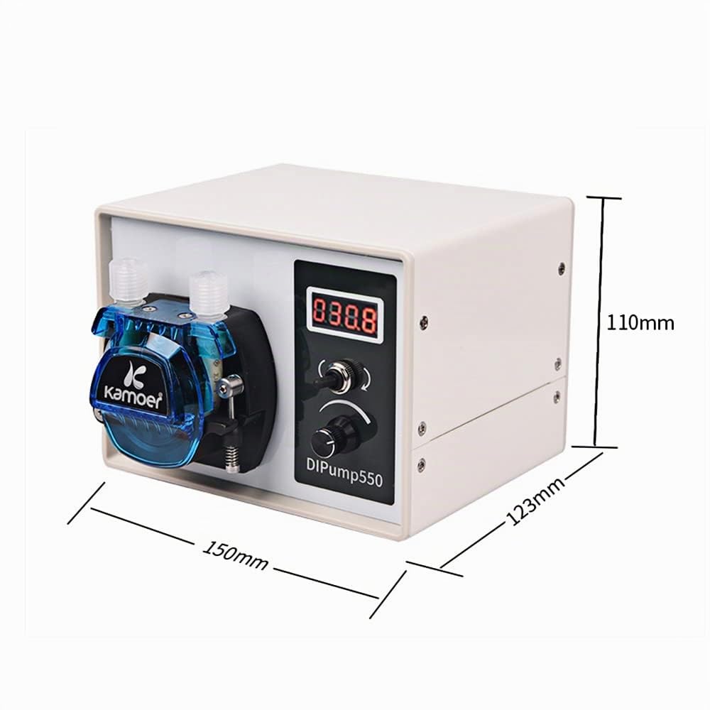 Kamoer DIP Pompe péristaltique pas à pas 24V petite pompe de laboratoire | intelligente à vitesse variable à haut débit 1-452 ml/min tube BPT 4,8 mm ID x 8 mm OD