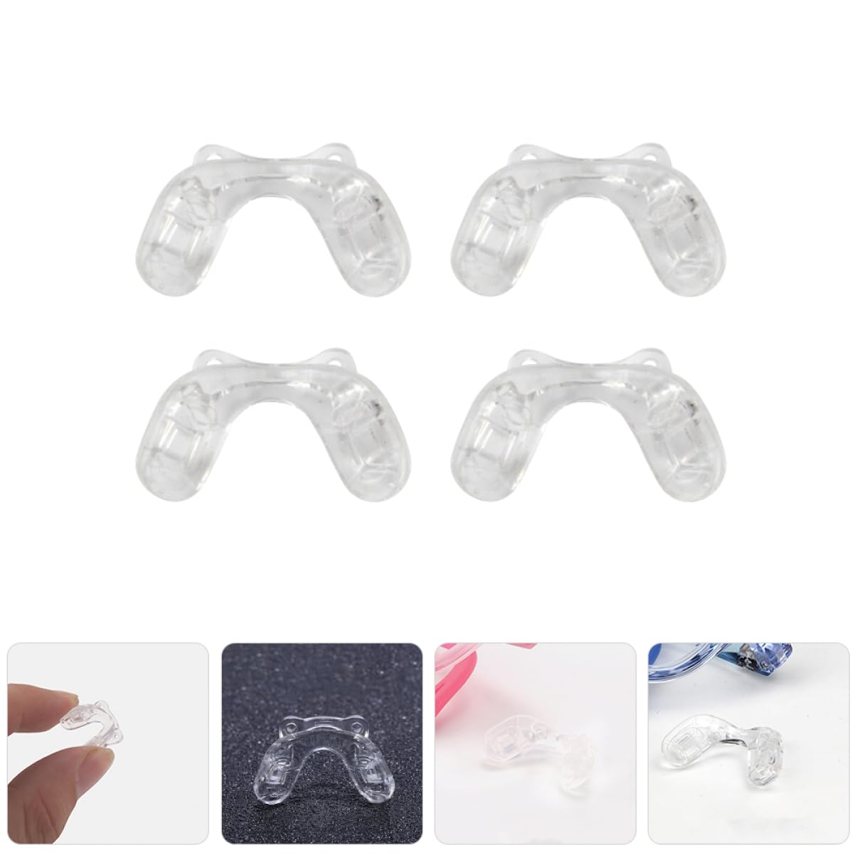Healeved 20piezas Almohadillas Para Gafas Cojines Nasales Antideslizantes De Silicona Suave Accesorios Para Gafas De Vista Sol Reemplazo Cómodo Nariz