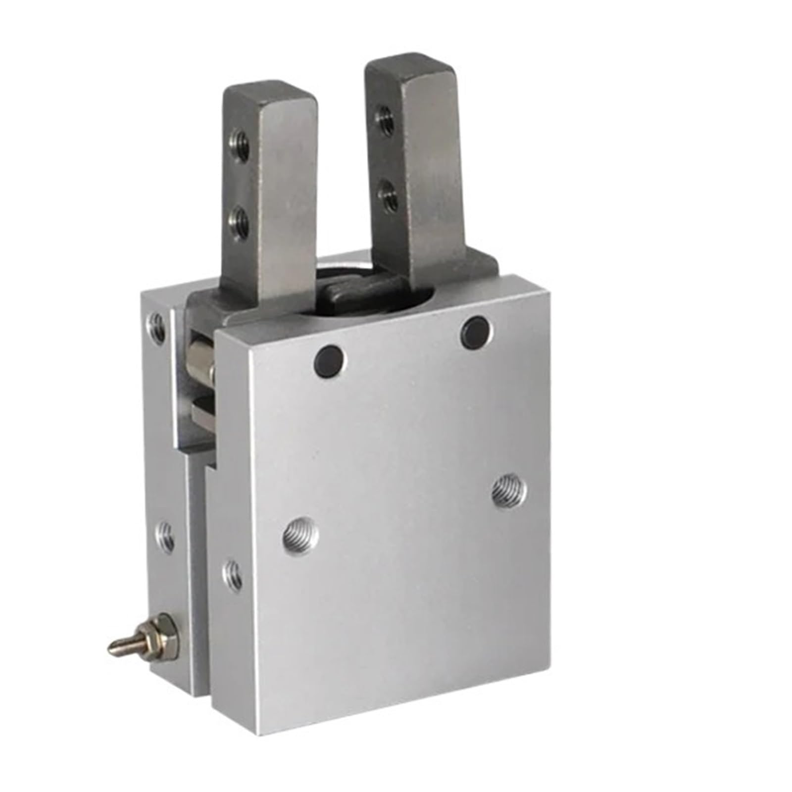 Double/single acting pneumatic gripper bore 10mm MHC2-10D/S angular style aluminium clamps air cylinder(MHC2-10S)