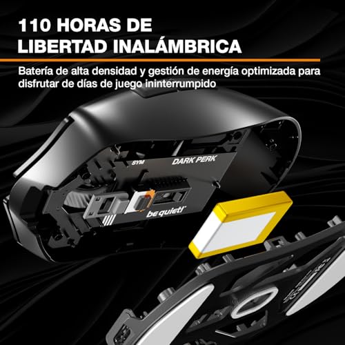 Ratón PC Dark Perk Sym inalámbrico 32000 dpi y sensor PixArt PAW3950 3