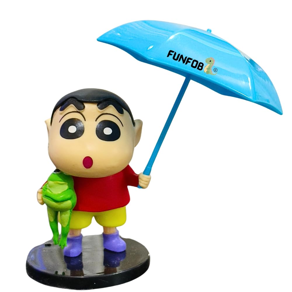 Funfob Shinchan Action Figure Toy Size - 7CM Shinchan Figurine Cartoon Figures Toys for Boys & Girls PVC Multicolour | Shin Blue Umbrella Small (B0CXLZ6VST) Amazon Price History, Amazon Price Tracker